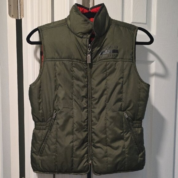 Like New, Polo Ralph Lauren Reversible Quilted Field Puffer Vest - Picture 13 of 16